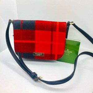 Kate Spade Newburyport Lane plaid crossbody purse